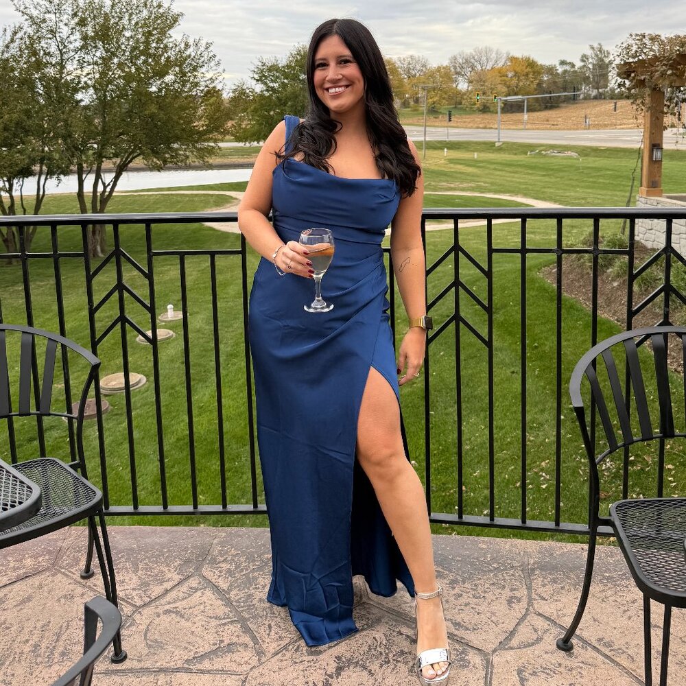 x Revolve Havanna Maxi Dress in Navy